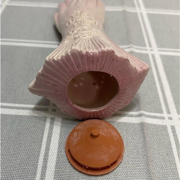 Vintage Avon Ceramic Sachet Scent Holder Pomander Pink Ladies Glove Aromatherapy - Picture 4 of 4